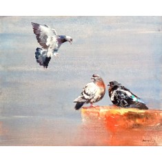 Jamal, 24 X 30, Oil on Canvas, Figurative Painting, AC-JML-011 Jamal, 24 X 30, Oil on Canvas, Figurative Painting, AC-JML-011